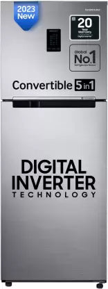 SAMSUNG 322 L Frost Free Double Door 2 Star Convertible Refrigerator with Digi-Touch Cool,Digital Inverter (Elegant Inox, RT37C4512S8/HL) SAMSUNG 322 L Frost Free Double Door 2 Star Convertible Refrigerator with Digi-Touch Cool,Digital Inverter (Elegant Inox, RT37C4512S8/HL)